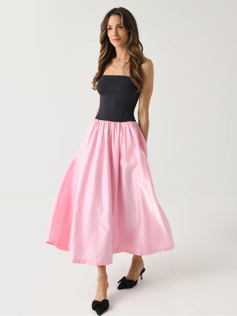 CIAO LUCIA Women's Giselle Taffeta Maxi Dress